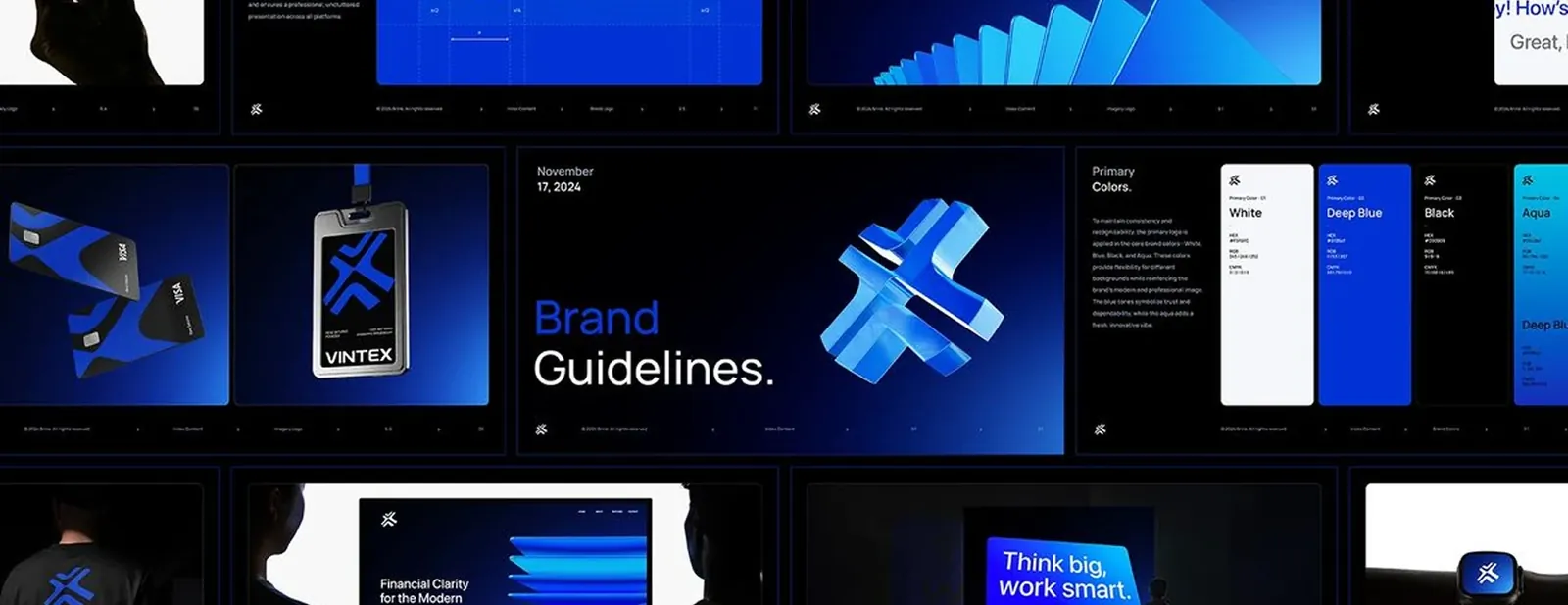 Vintex brand identity presentation